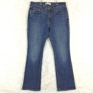 Levi's Womens Jeans 515 Boot Cut‎ Denim Blue Medium Wash Flap Pocket Short 8S